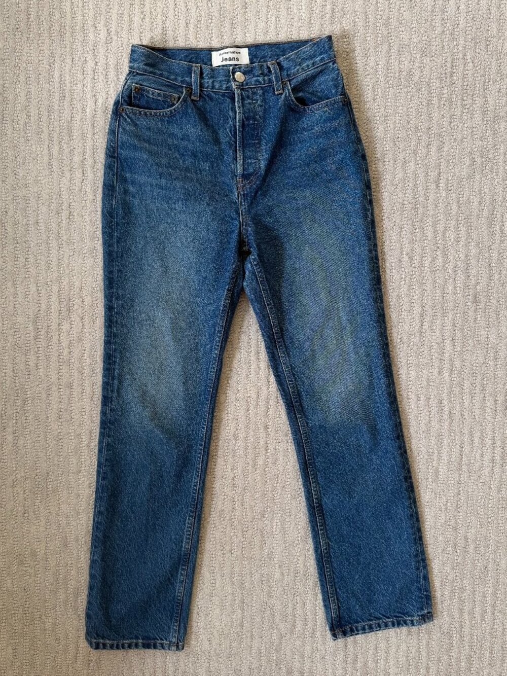 Reformation Hanna Mid Rise Relaxed Jeans - 24